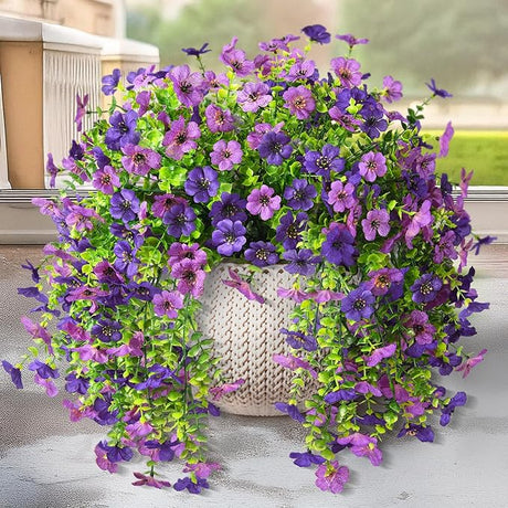 Artificial Hanging Flowers for Outdoors Spring Decoration