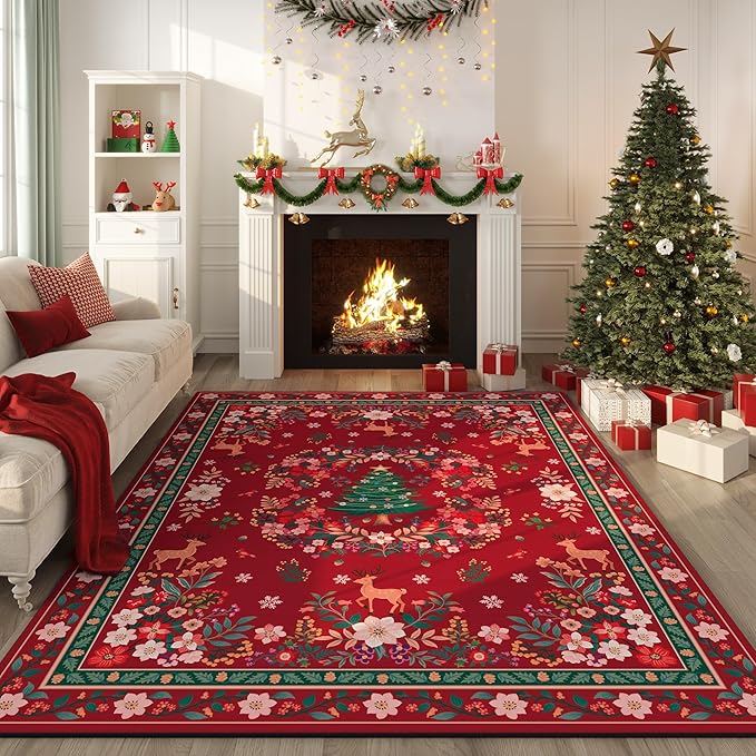 Area Rugs 8x10 Rug for Living Room Washable Boho Area Rug Non Slip Soft