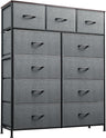 11-Drawer Dresser, Fabric Storage Tower for Bedroom, Hallway, Closets, Tall Chest