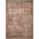 Rug 8x10 Machine Washable Large Boho Vintage Distressed Print Thin Chenille Bedroom