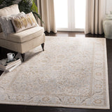 Isabella Oriental Area Rug 9' x 12' - Cream & Beige Non-Shedding