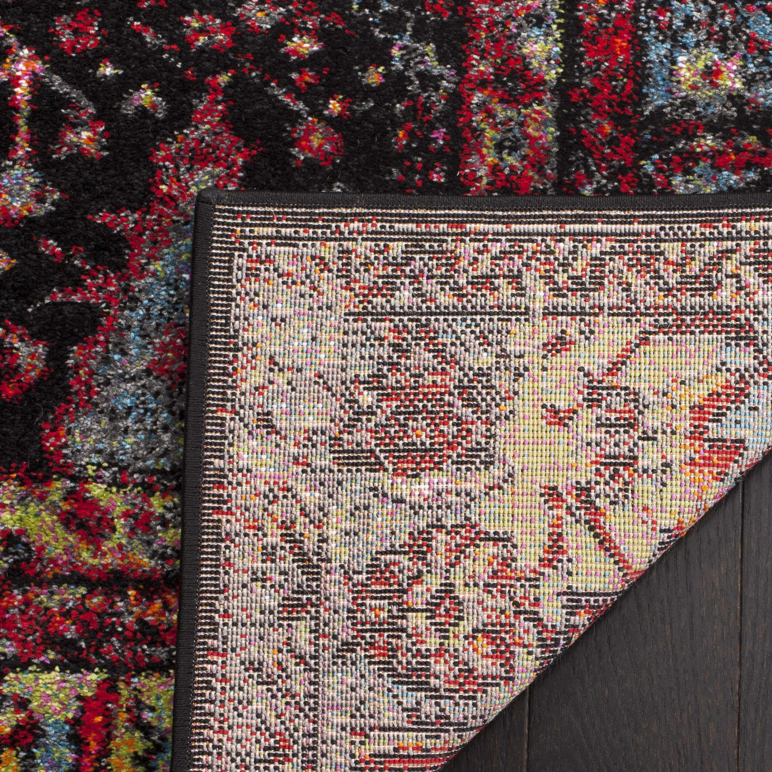 SAFAVIEH Vintage Hamadan Collection Area Rug - 10'6" x 14', Orange & Multi, Traditional Persian Design, Non-Shedding & Easy Care, Ideal for High Traffic Areas in Living Room, Bedroom (VTH217B)