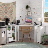 Ashland 1-Door, 3-Drawer Floor Cabinet, One Size, White