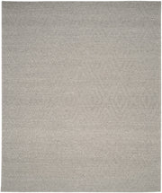 SAFAVIEH Natura Collection Area Rug - 10' x 14', Silver, Handmade Wool, Ideal for High Traffic Areas in Living Room, Bedroom (NAT623C)