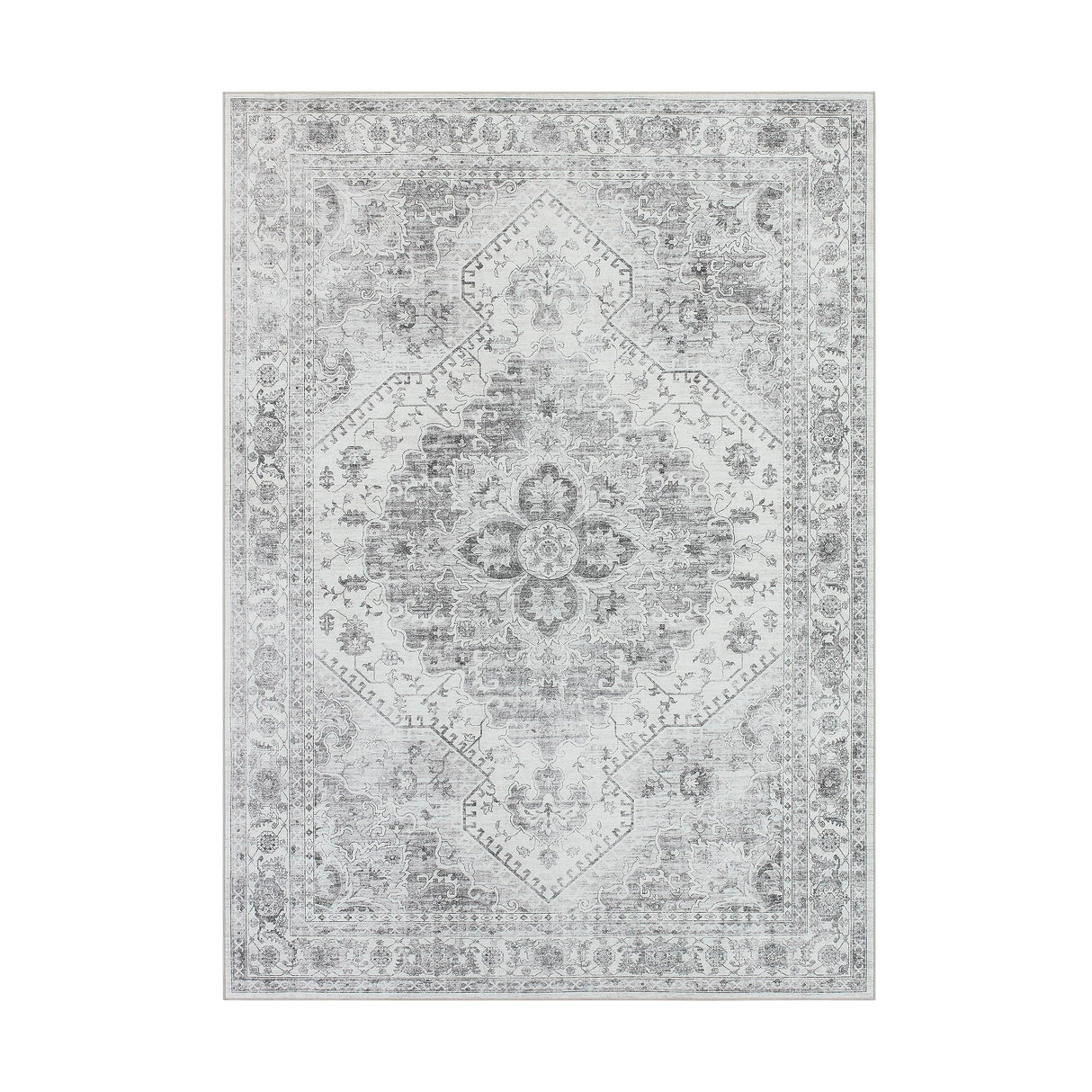 Printed Chenille Accent Rugs - for Bedroom, Kitchen, Living Room, Entryway, Hallway