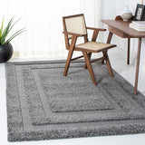 Florida Shag Collection Accent Rug - 2' x 3', Cream & Cream, Border Design