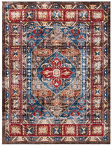 Bijar Collection 10' x 14' Brown / Royal BIJ621C Traditional Oriental Distressed Non-Shedding