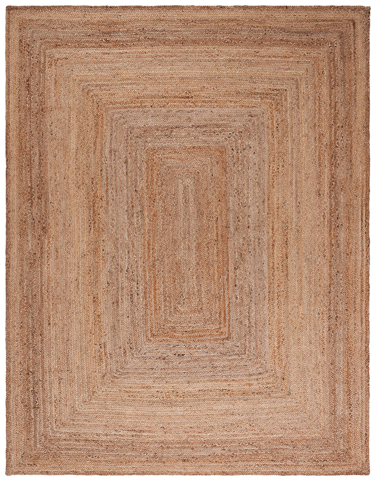 Cape Cod Collection Area Rug - 8' x 10', Natural, Handmade Flat Weave Jute, Ideal for High