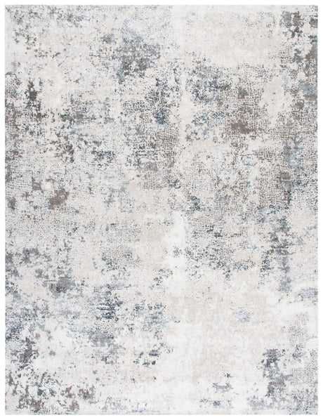 Aston Collection Area Rug - 9' x 12', Ivory & Grey, Modern Abstract Design,