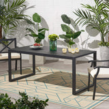 310797 Dining Table, 70 "W x 35 "D x 30 "H, Black