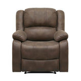 Chair Living Room Reclining Sofa Chair, Home Theater Seating, Wall Hugger Recliner, Manual Recliner Sofa Chair for Living Room/Office/Apartment, Brown