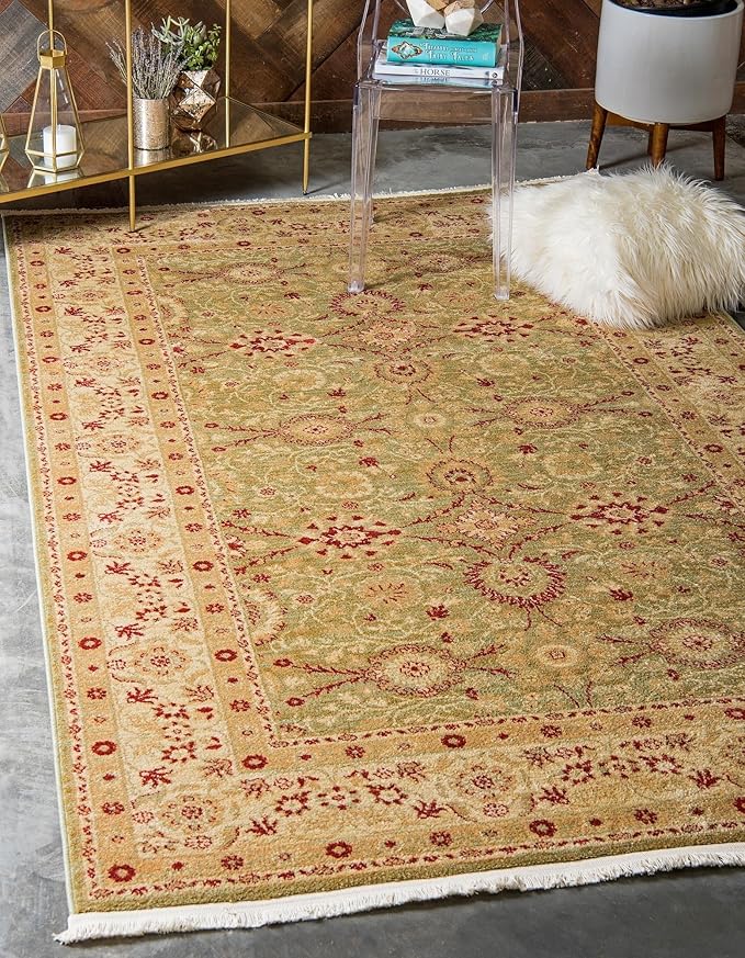 Edinburgh Collection Area Rug - Monroe (8' x 11' Rectangle Blue/Brown)