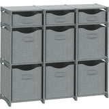 9 Cube Closet Organizers, Includes All Storage Cube Bins, Easy To Assemble Storage Unit With Drawers | Room Organizer For Clothes,