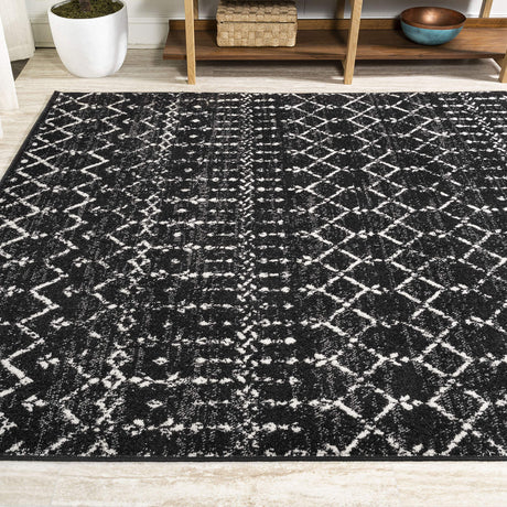 MOH101D-8 Moroccan HYPE Boho Vintage Diamond Indoor Area-Rug Bohemian Easy-Clea