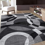 Contemporary Abstract Circles Perfect for high traffic areas of your Living Room,Bedroom,