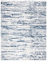 Amelia Collection Area Rug - 8' x 10', Grey & Navy, Modern Abstract Design