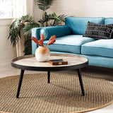 Home Fritz Black Tray Top Round Coffee Table
