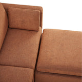 Oversized Modular Sectional Convertible Fabric Sofa Set, FSC Certified Extra Large Sectional Deep Seat Couch for Living Room