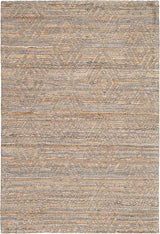 Cape Cod Collection Area Rug - 9' x 12', Grey & Sand, Handmade Flat Weave Jute