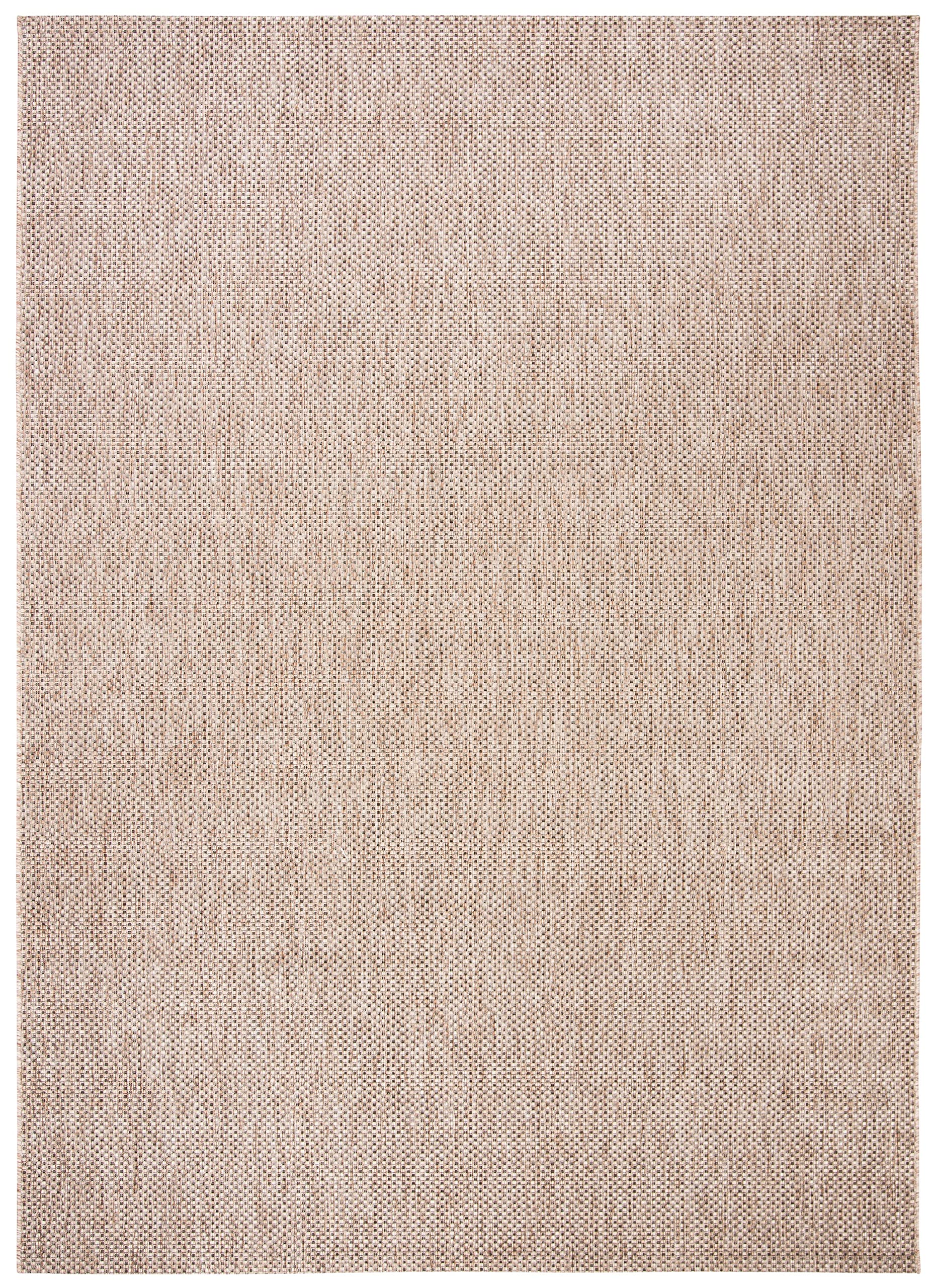 Courtyard Collection Area Rug - 9' x 12', Natural & Black, Non-Shedding & Easy Care,