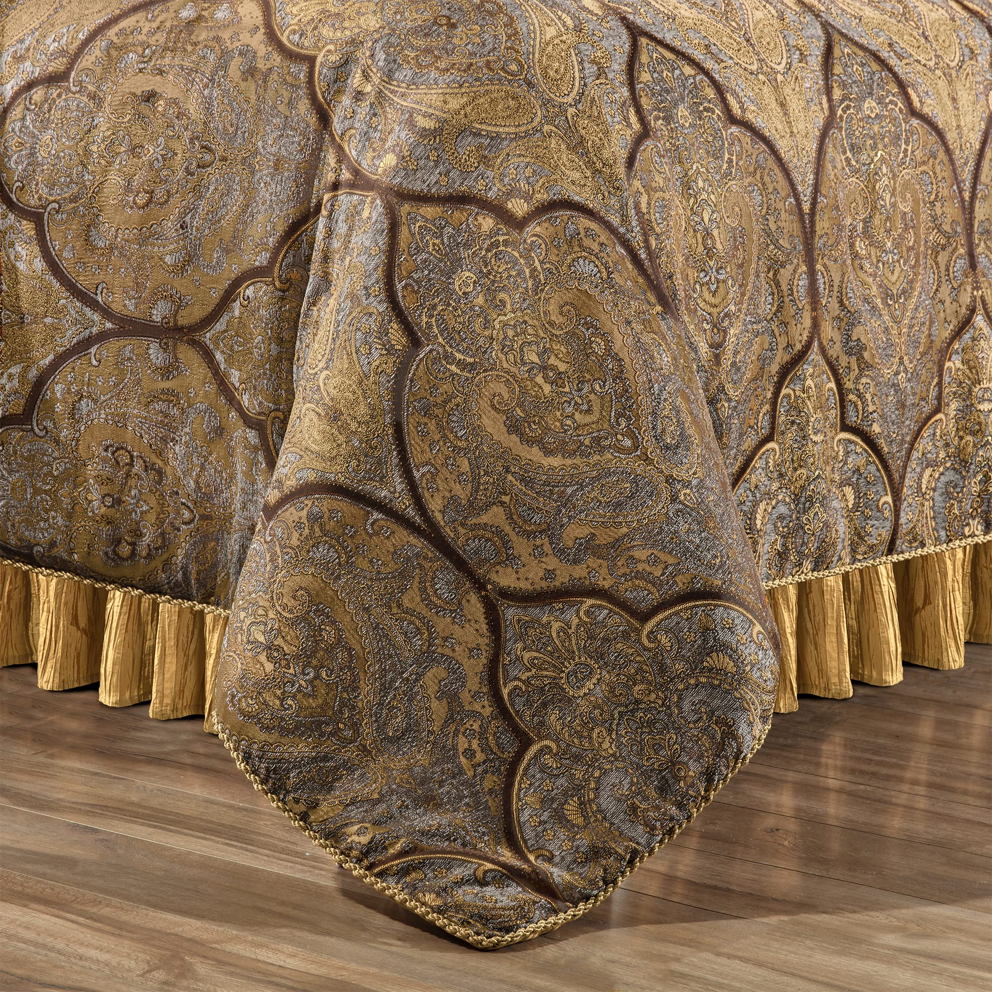 Jacquard Comforter Set-9 Piece, Luxury Classic Antique Comforter Set King