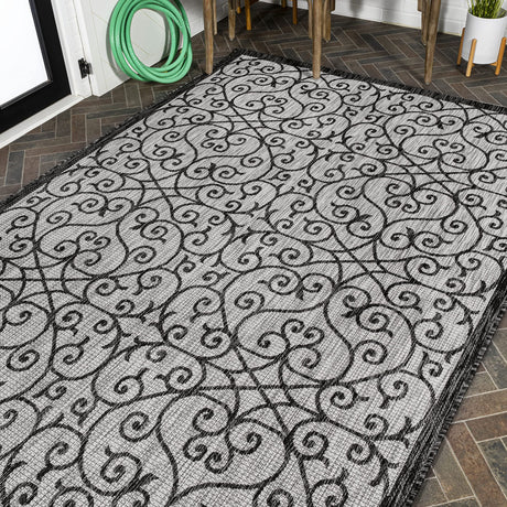 SMB107E-8 Madrid Vintage Filigree Textured Weave Indoor Outdoor Area