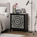 3-Drawer Fully-Assembled Flower Motif Dresser for French Country, Farmhouse, Modern