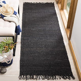 Natural Fiber Collection Accent Rug - 2'6" x 4', Ivory, Handmade Boho Fringe Woven Jute