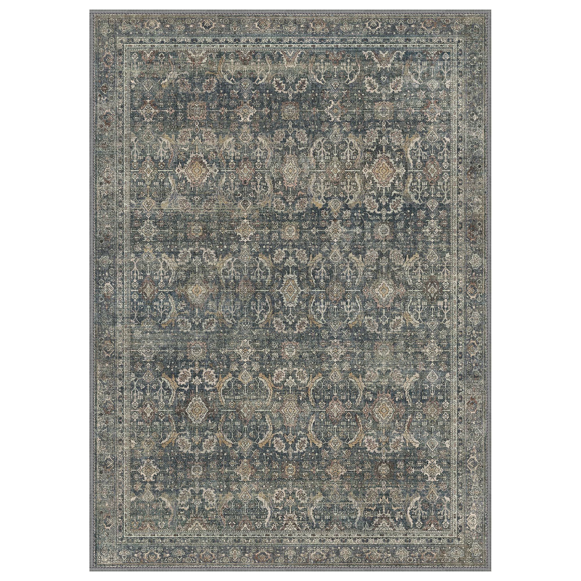 4X6 Area Rugs Machine Washable Runner Rugs for Living Room Bedroom