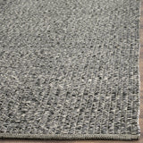 SAFAVIEH Montauk Collection Area Rug - 8' x 10', Grey & Multi, Handmade Cotton, Ideal for High Traffic Areas in Living Room, Bedroom (MTK602G)