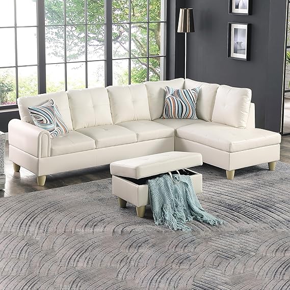 Couches for Living Room L Shaped Couch Upholstered Futon Sofa