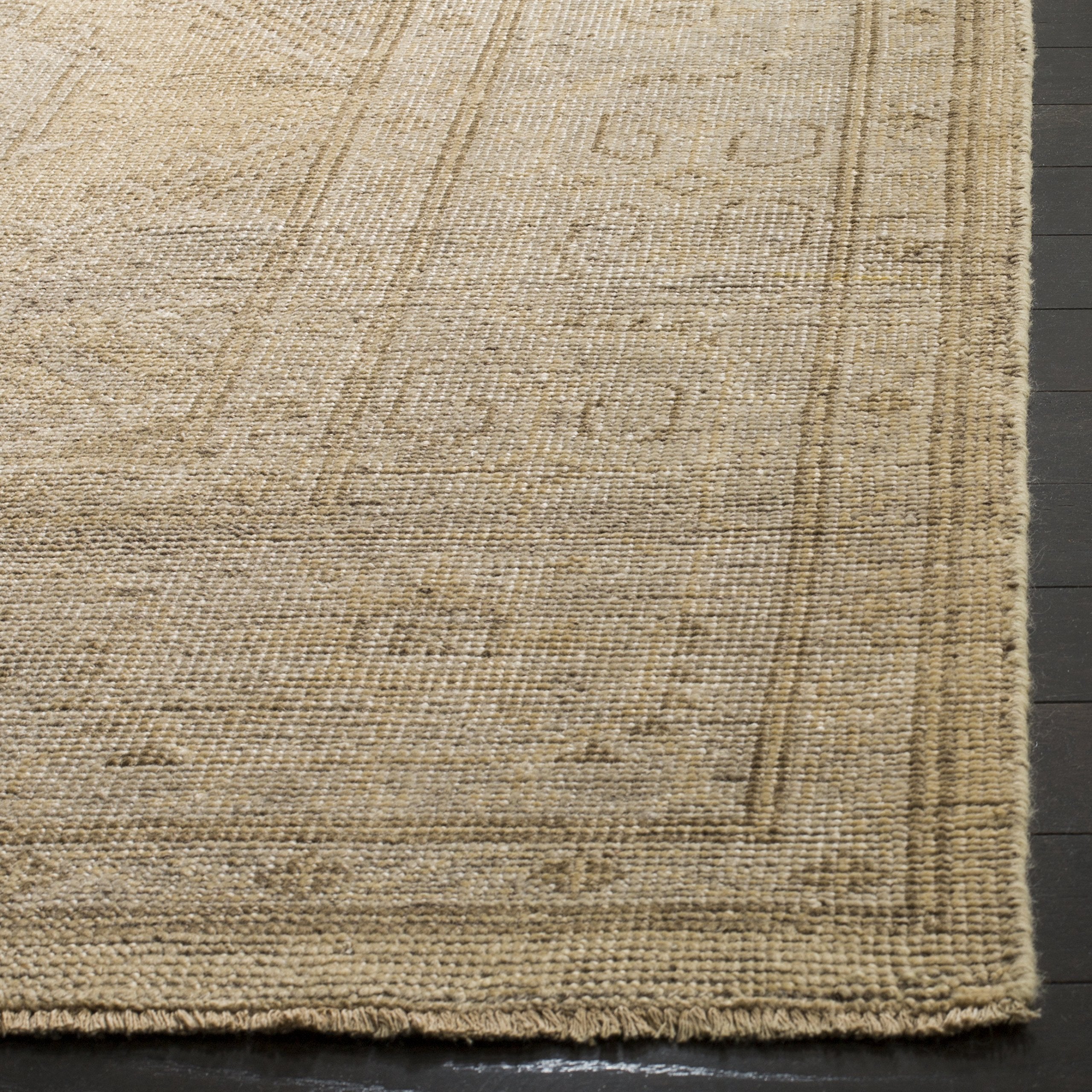 SAFAVIEH Izmir Collection Area Rug - 10' x 14', Gold & Grey, Hand-Knotted Traditional New Zealand Wool, Ideal for High Traffic Areas in Living Room, Bedroom (IZM180A)