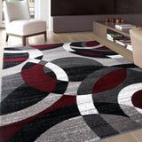 Contemporary Abstract Circles Perfect for high traffic areas of your Living Room,Bedroom,