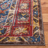 Bijar Collection 10' x 14' Brown / Royal BIJ621C Traditional Oriental Distressed Non-Shedding