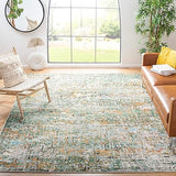 Madison Collection Area Rug - 8' Square, Grey & Blue