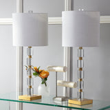 JYL5001A-SET2 Set of 2 Table Lamps Claire 28.5" Crystal LED Table Lamp