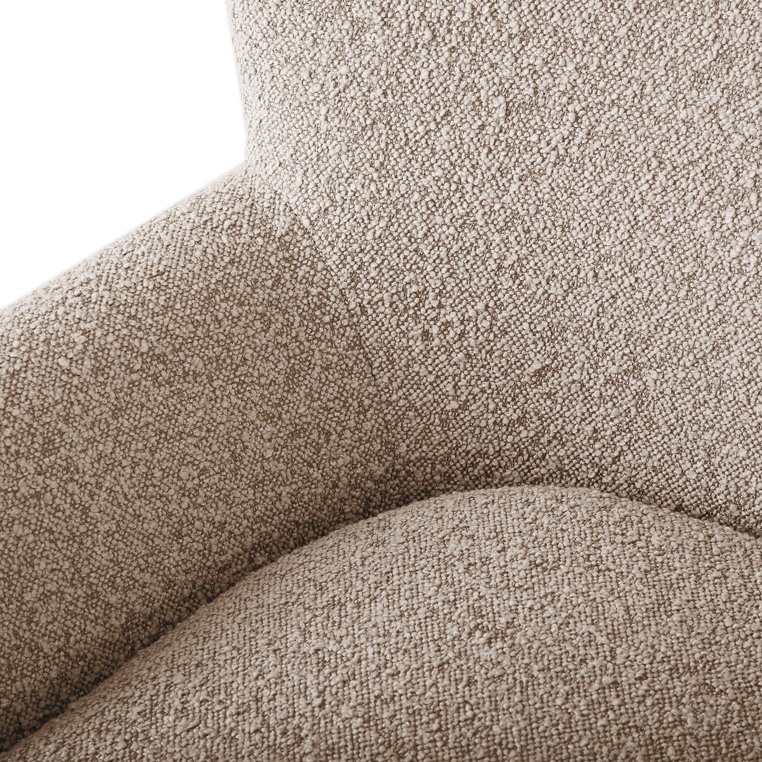 Hartshorn Club Chair, Warm Stone Gray + Matte Black