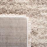 Hudson Shag Area Rug 6' x 9' - Ivory & Beige Modern Non-Shedding Plush Carpet