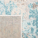 Madison Collection Accent Rug - 2'2" x 4', Ivory & Teal, Modern Abstract Design,