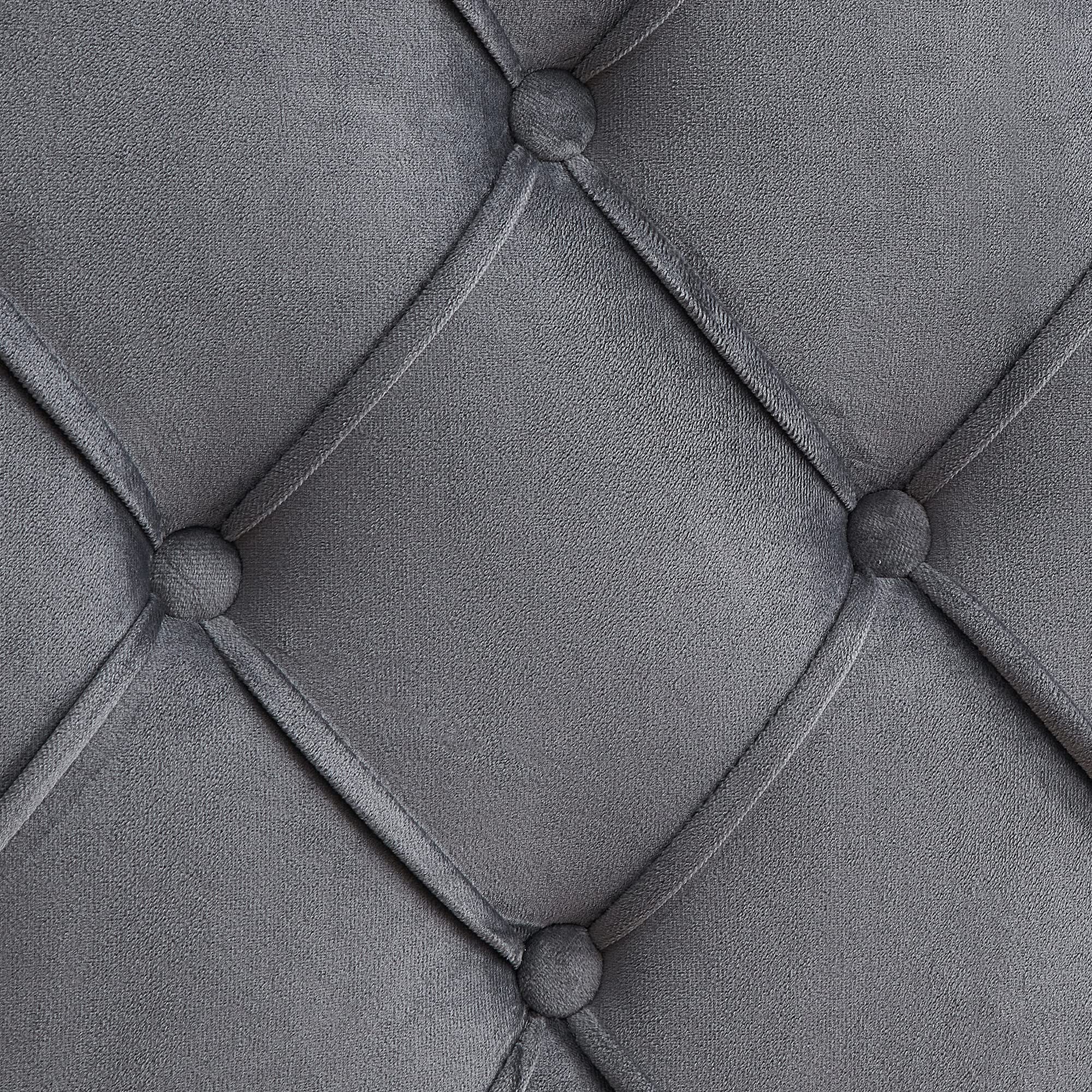 Queen Size Bed Frame,Velvet Button Tufted-Upholstered Bed with Wingback Headboard