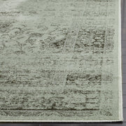 SAFAVIEH Vintage Collection Area Rug - 10' x 14', Spruce, Oriental Medallion Distressed Viscose Design, Ideal for High Traffic Areas in Living Room, Bedroom (VTG113-2111)