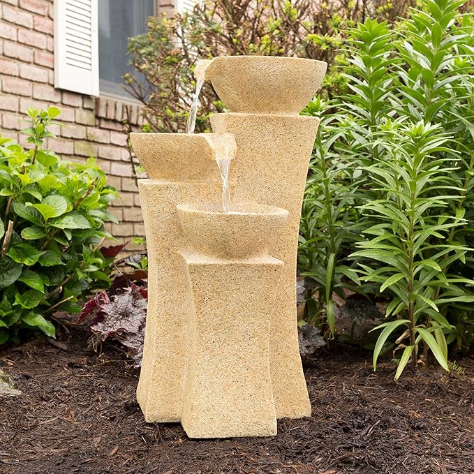 Boy and Girl Water Outdoor Fountain