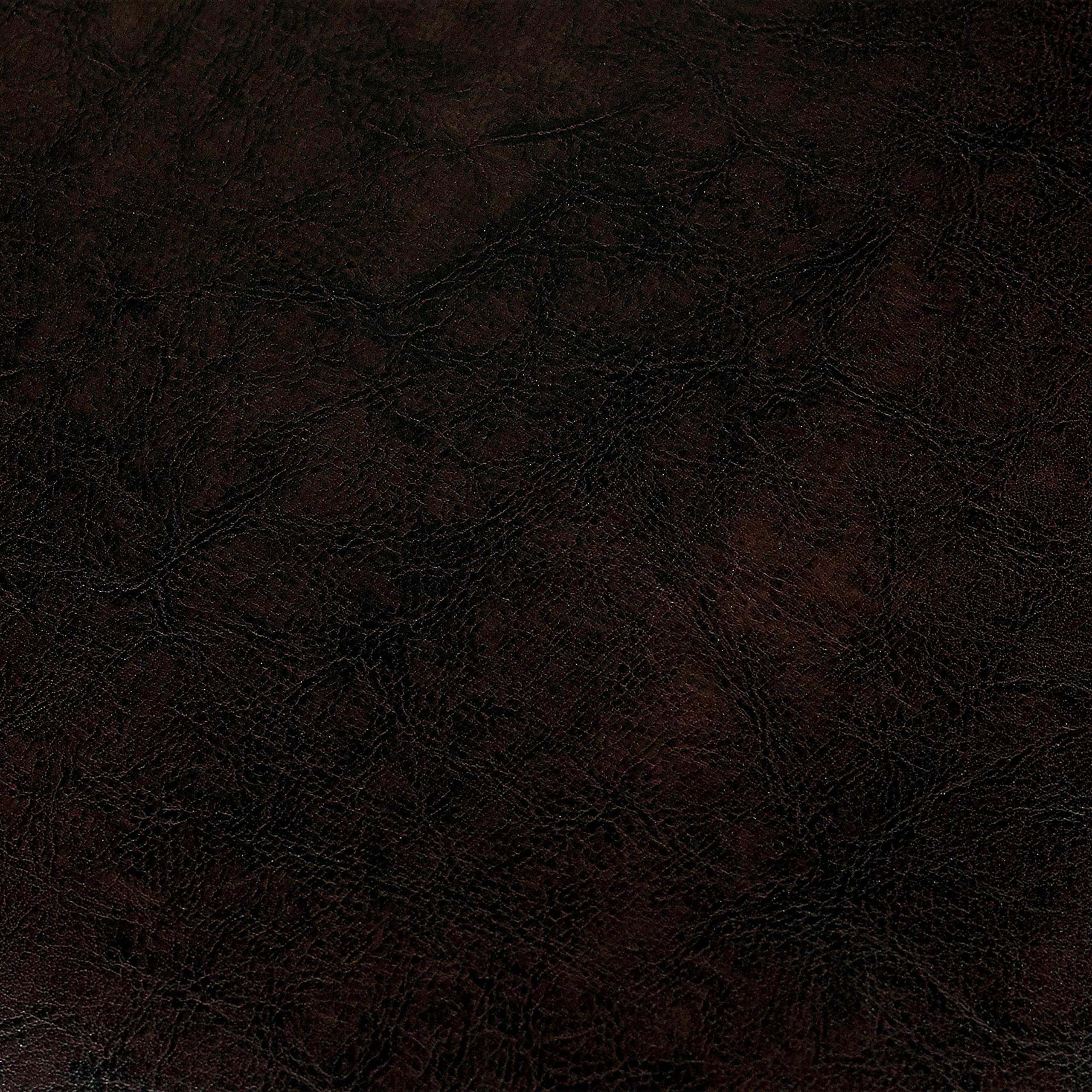 Round Dining Table Set, Walnut and Dark Brown