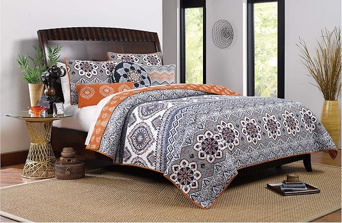 1510JBSK Medina Bedding Set, 5-Piece King/Cal King, Saffron