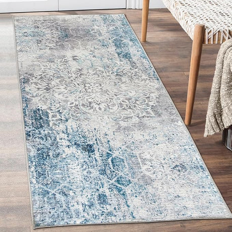 Machine Washable Area Rug Runner - Living Room Bedroom Bathroom Kitchen Entryway Office