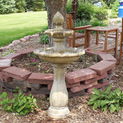 45-Inch 2-Tier Arcade Outdoor Solar Water Fountain - Outdoor Water Feature