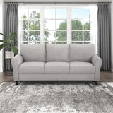 Oversized 85" Deep Seat Sofa, Modern Sofa Couches for Living Room, 3 Seater Natural