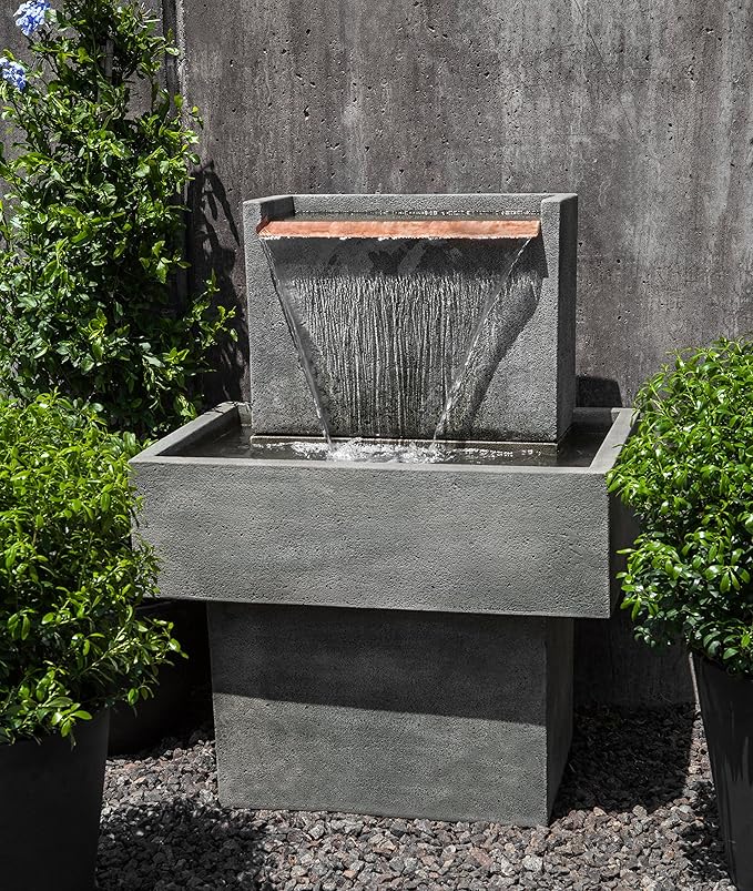 FT-286-GS Falling Water I Fountain, Grey Stone Finish