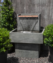FT-286-GS Falling Water I Fountain, Grey Stone Finish