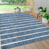 SMB125C-8 Colonia Berber Stripe Indoor Outdoor Area-Rug Bohemian Contemporary Easy